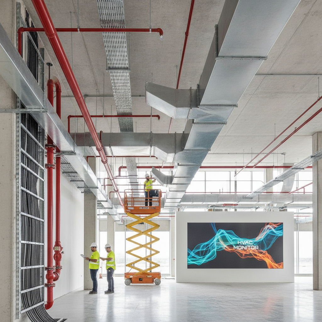 Bina otomasyon sistemi (BMS) ile HVAC izleme ekranı